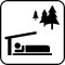 Pictogram Lejrplads med shelter