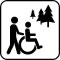 Pictogram Handicapvenlig natursti