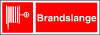 Sikkerhedsskilt Brandslange