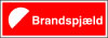 Sikkerhedsskilt Brandspjæld
