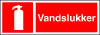 Sikkerhedsskilt Vandslukker