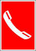 Sikkerhedsskilt Telefon