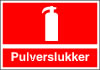 Sikkerhedsskilt Pulverslukker