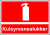 Sikkerhedsskilt Kulsyresneslukker