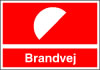 Sikkerhedsskilt Brandvej