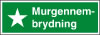 Sikkerhedsskilt Murgennembrydning