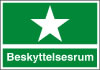 Sikkerhedsskilt Beskyttelsesrum