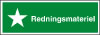 Sikkerhedsskilt Redningsmateriel