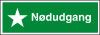 Sikkerhedsskilt Nødudgang