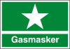 Sikkerhedsskilt Gasmasker