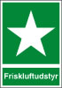 Sikkerhedsskilt Friskluftudstyr