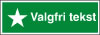 Sikkerhedsskilt Valgfri tekst