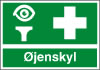 Sikkerhedsskilt Øjenskyl