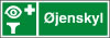 Sikkerhedsskilt Øjenskyl