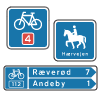 Færdselstavler - Stivejvisning