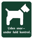 naturstyrelsen hund uden snor under fuld kontrol