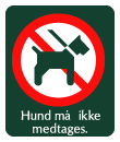 naturstyrelsen - hunde må ikke medtages