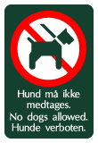 naturstyrelsen - hunde må ikke medtages