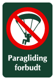 naturstyrelsen - paragliding forbudt