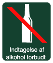 naturstyrelsen - indtagelse af alkohol forbudt