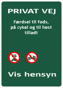 naturstyrelsen privat vej