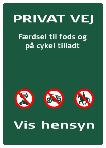 naturstyrelsen privat vej