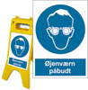 a-board skiltestander med sikkerhedsskilt