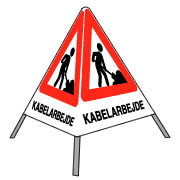 foldeskilt kabelarbejde