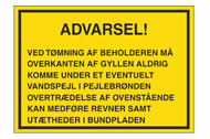 gylleskilt advarsel