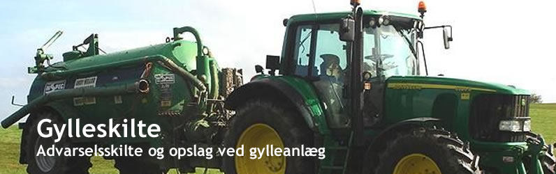 gylleskilte opslag ved gylleanlæg