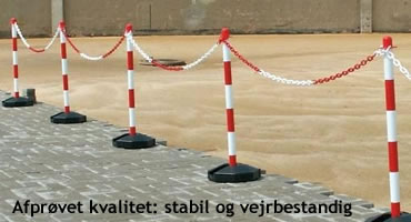 kædestandere rød/hvid