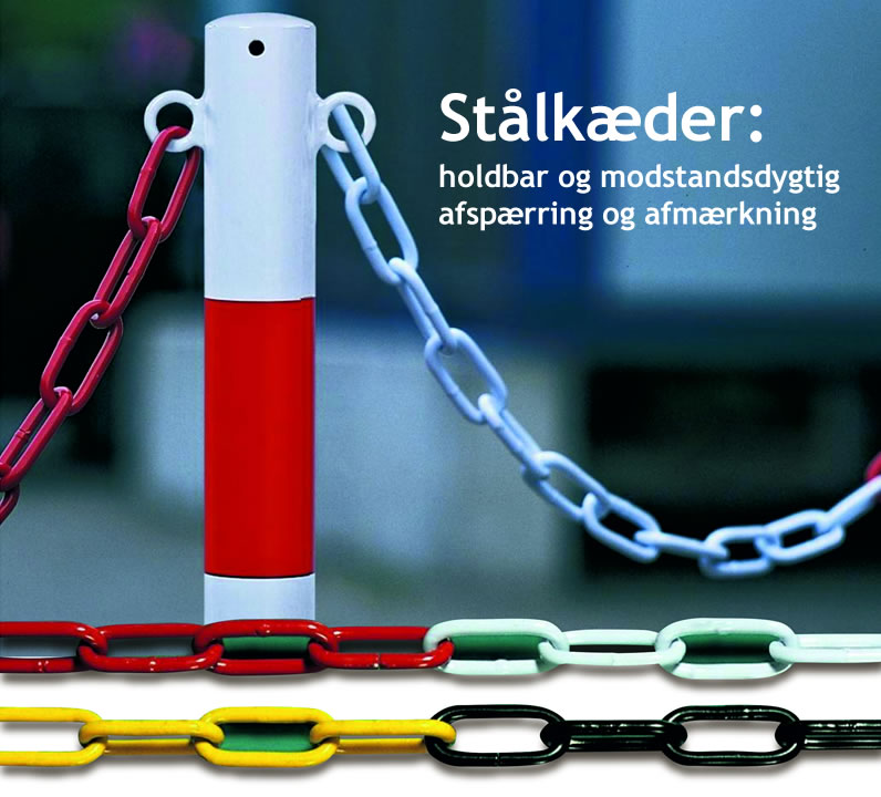 Stålkæder og stålstandere