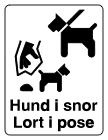 hund i snor - lort i pose