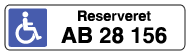reserveret parkering