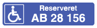 reserveret parkering