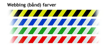 Tensator webbing farver